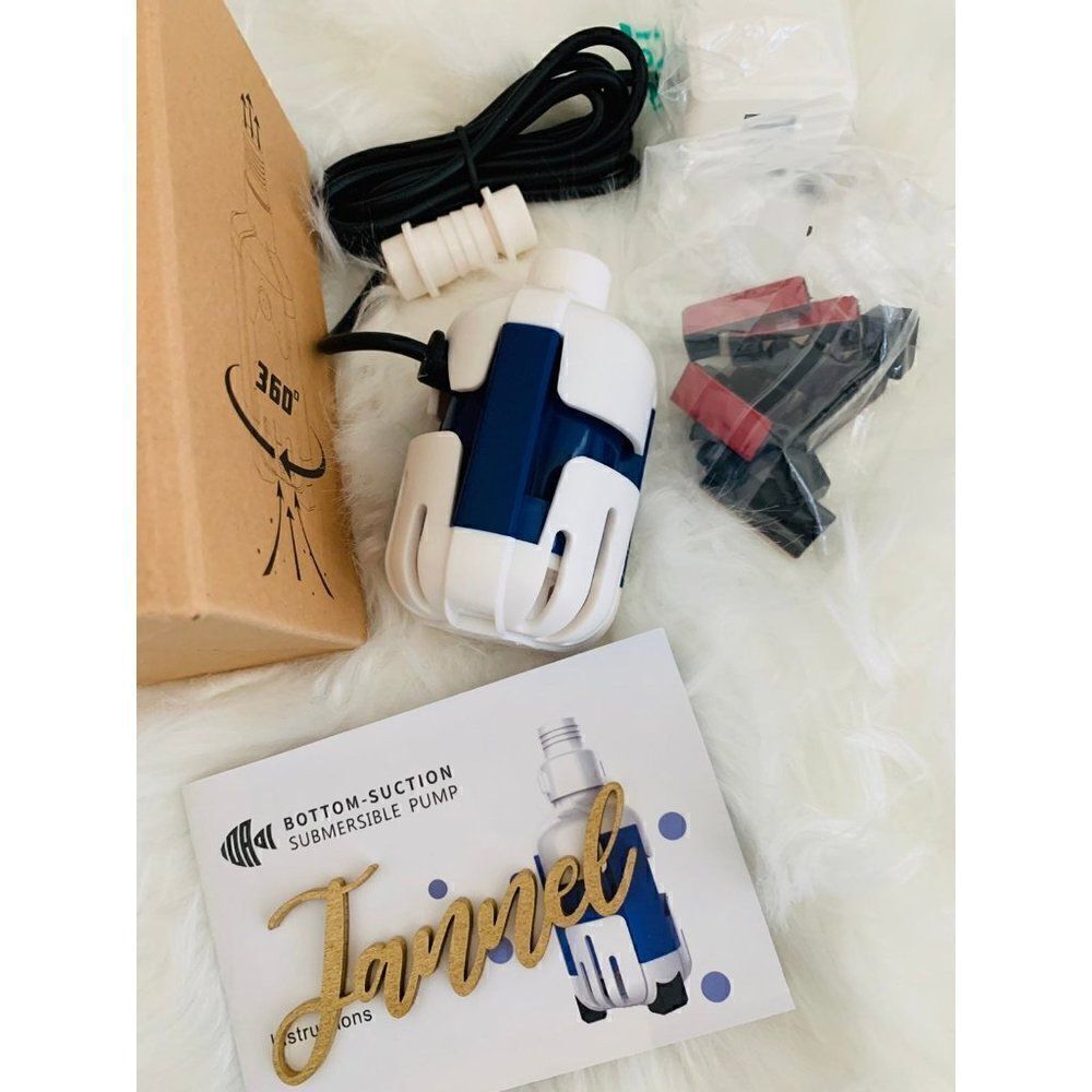 Submersible Small Water Pump for Aquarium, DC 5V, 4W, 132GPH (500L/H), F…
